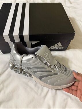 adidas Metallic Silver Performance Sneaker